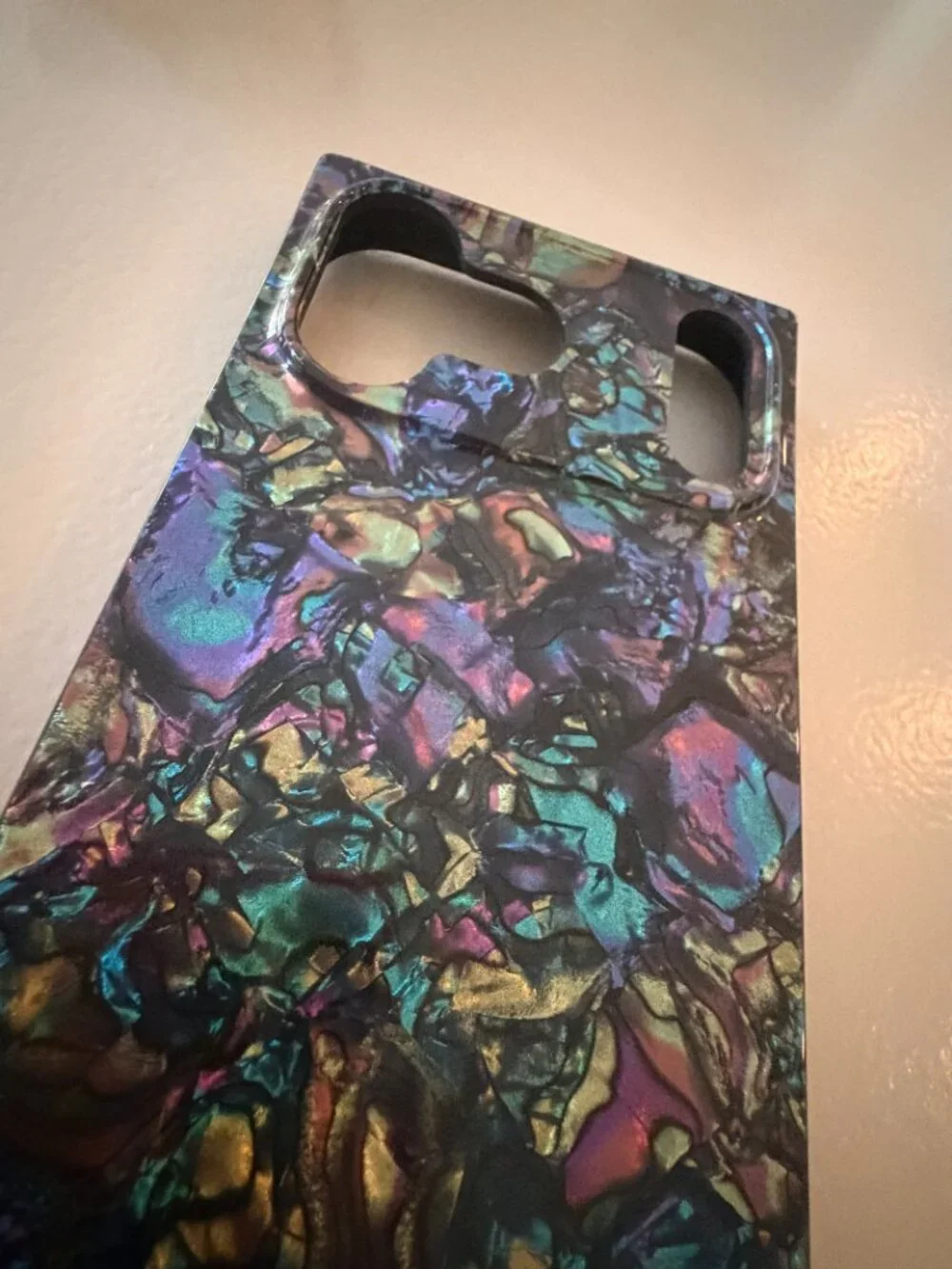New Flaunt Square iPhone 17 & 18 Pro Max Magsafe Case - Abalone Shell